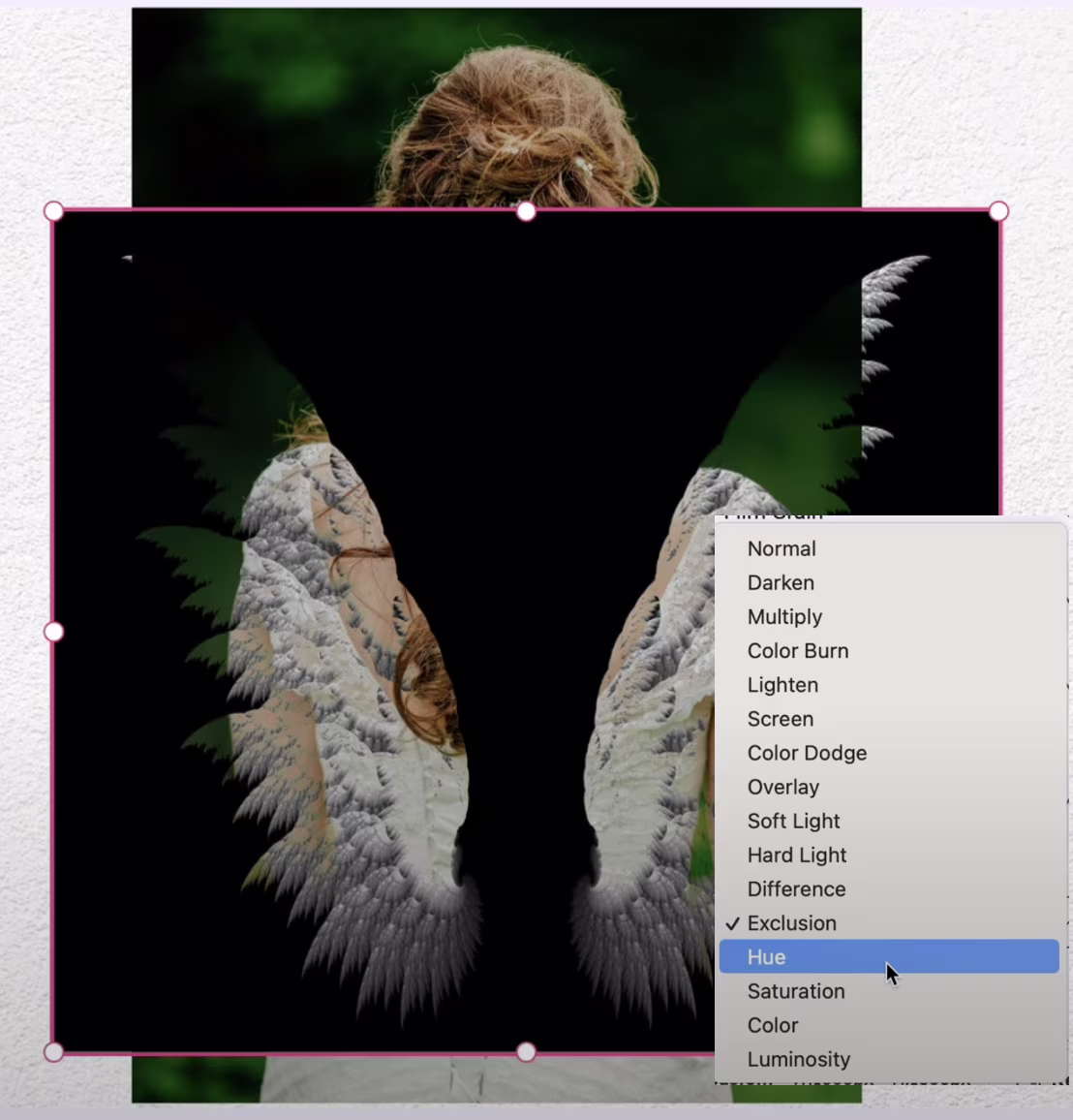 Select a blend mode
